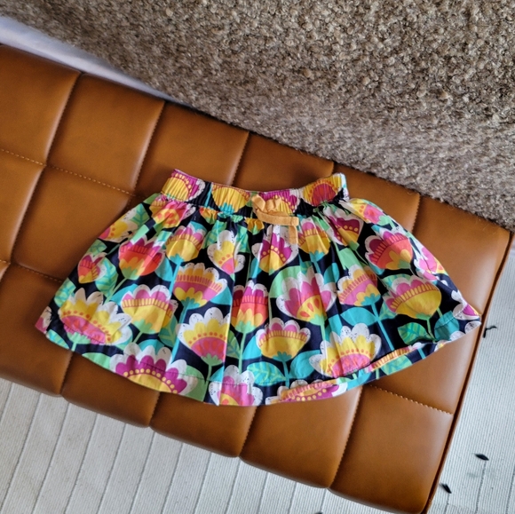 Hanna Andersson Girls Multicolored Floral Skirt - Picture 1 of 9